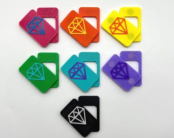 Tampa do botão liga/desliga do painel de luz de diamante personalizável