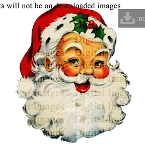 SALE Santa PNG Christmas PNG for Sublimation Christmas Clipart Santa No Background Transparent Vintage Retro Victorian Old Antique Transfer