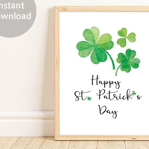 Irish Blessing St Patricks Day Wall Art Printable Decor Saint - Etsy
