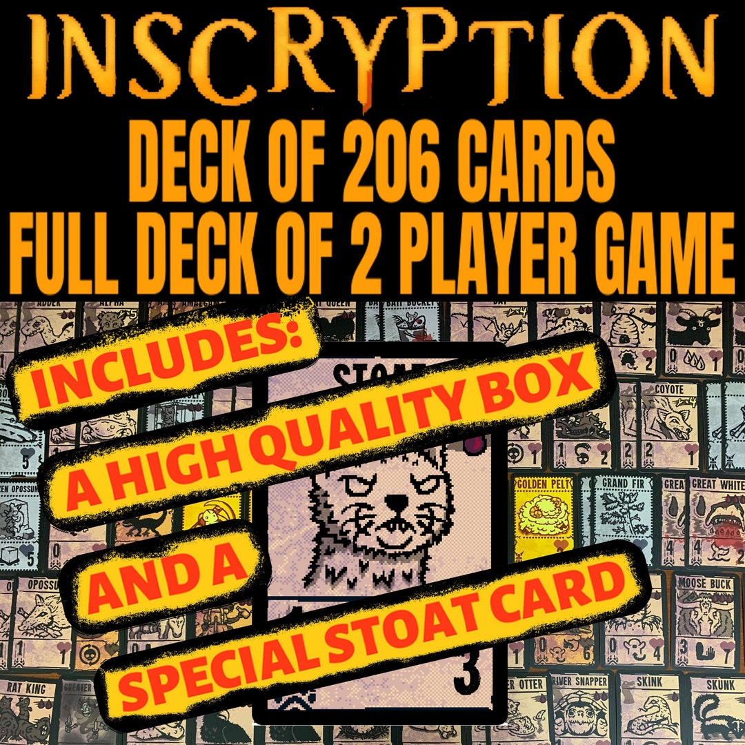 Inscryption Card Game With 206 Laminated Cards. Gift for - Etsy