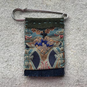Hand Embroidered Brooch | Sacred Heart Brooch