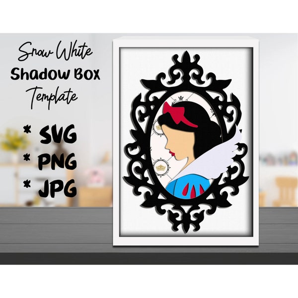 Snow White 3d layered svg,3d layered svg,disneyland shadow box template, svg ,shadow box svg,for cricut,digital template,layered svg file Snow White 3d layered svg,3d layered svg,disneyland shadow box template, svg ,shadow box svg,for cricut,digital template,layered svg file