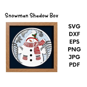 3D SNOWMAN shadow box-3D snowman svg-3d winter svg-winter shadow box,shadow box template-for cricut -for silhouette-3d christmas svg,digital