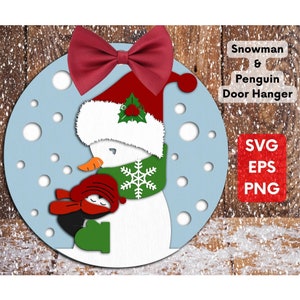 PUPAZZO DI NEVE Porta Appendiabiti SVG-3D pupazzo di neve svg-inverno cricut progetti-per silhouette-3d inverno SVG-porta segno SVG- decorazioni natalizie SVG, stampabile