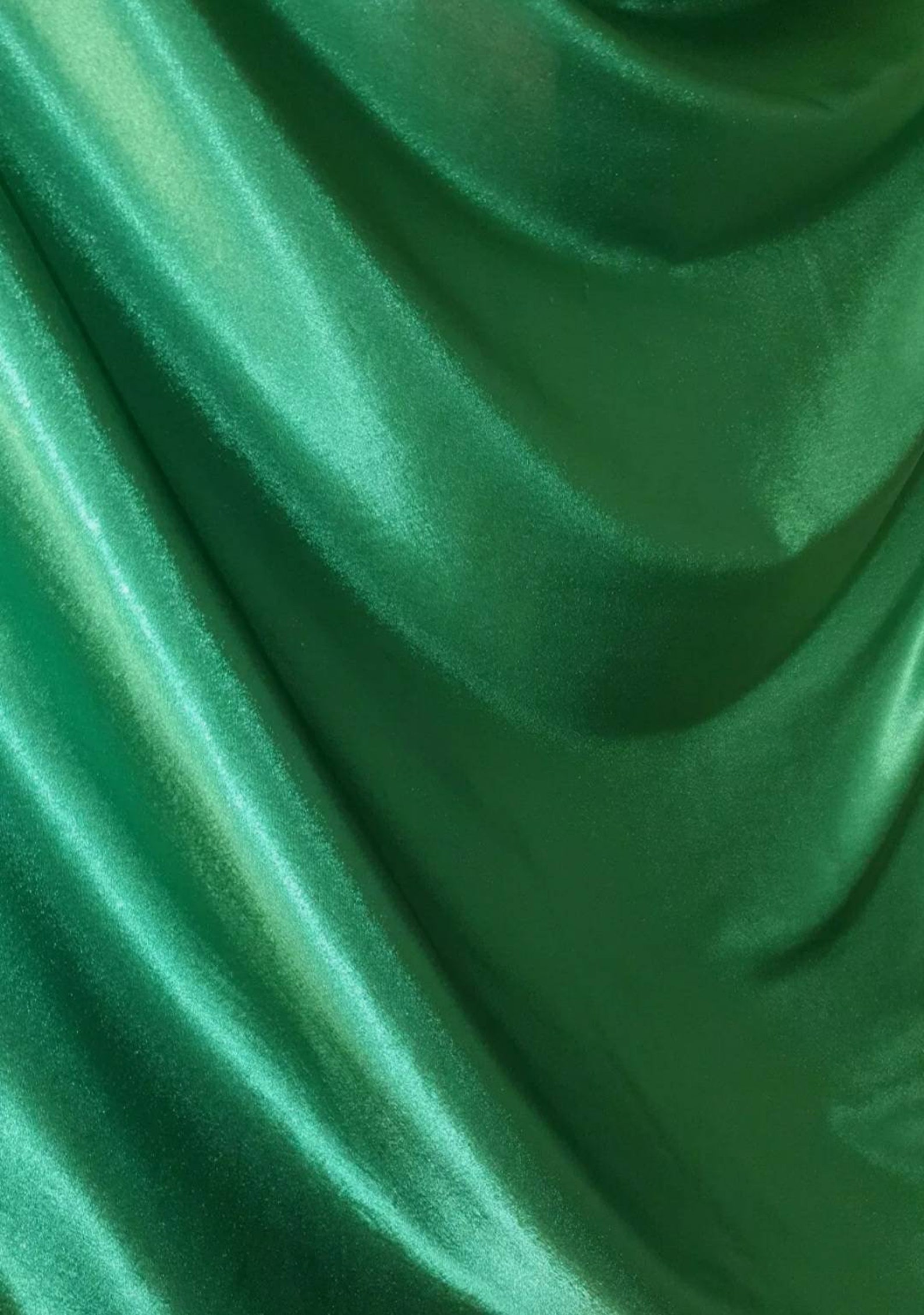 1m Emerald Green Back Crepe Colour Luxury Satin Bridal Dress - Etsy