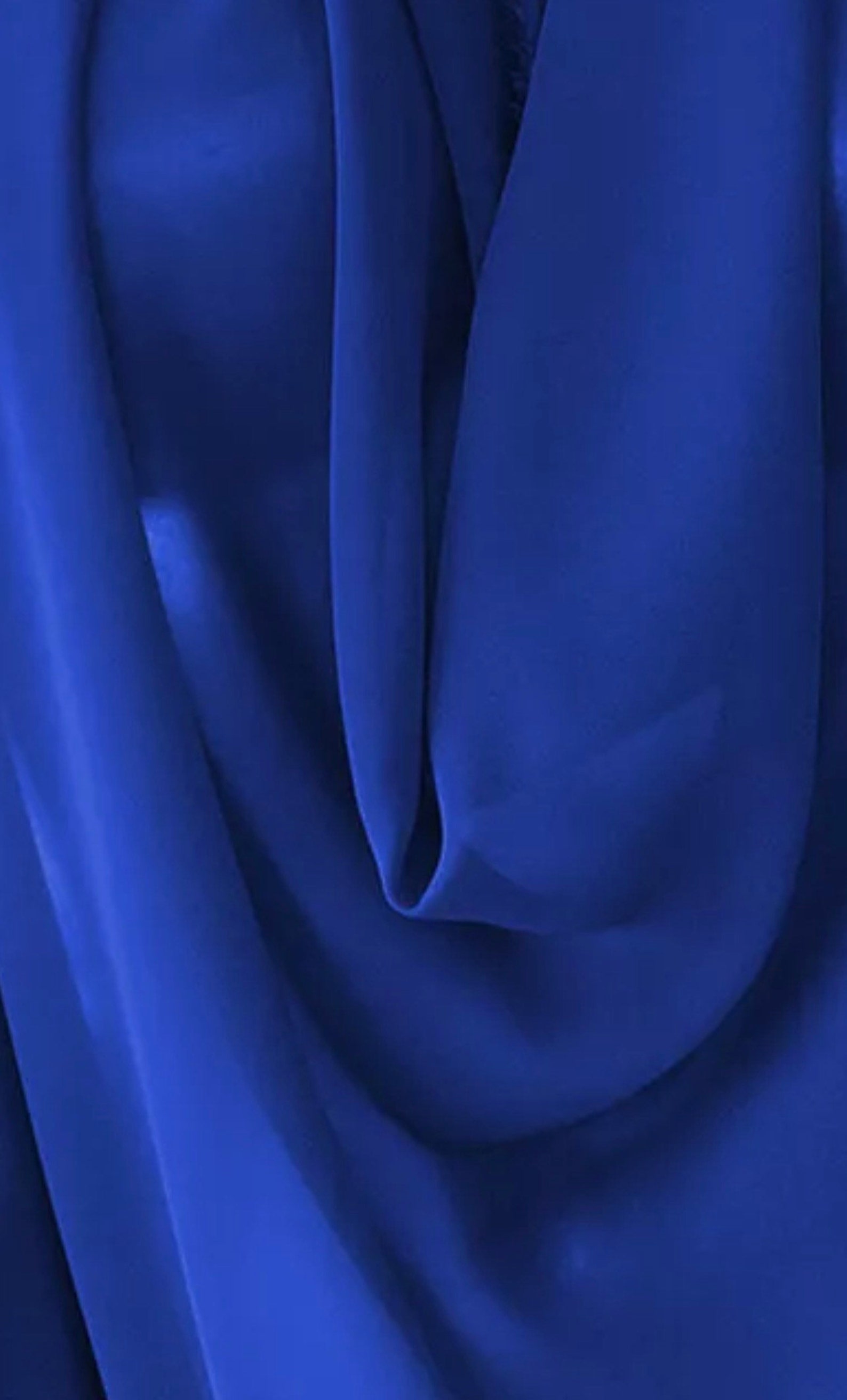 1m Royal Blue Crepe Chiffon Fabric 60 Plain Dyed Etsy