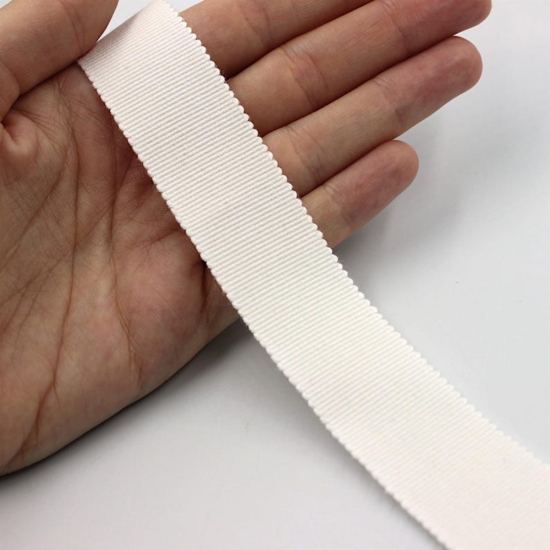 Cotton Petersham Ribbon x 1m - 5436