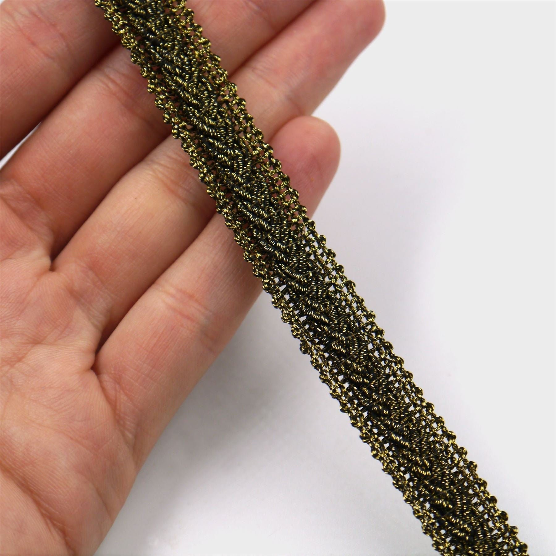 Metallic Gimp Braid With Plait 13mm - by the Metre - 6342 - Etsy