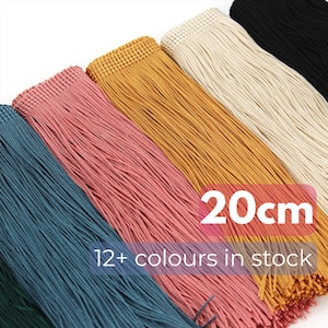 Kettelrand Fransen Acetat - 20 cm x 1 m - 9540