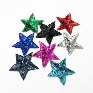 Large Sequin Star Motif - 90mm - 7882