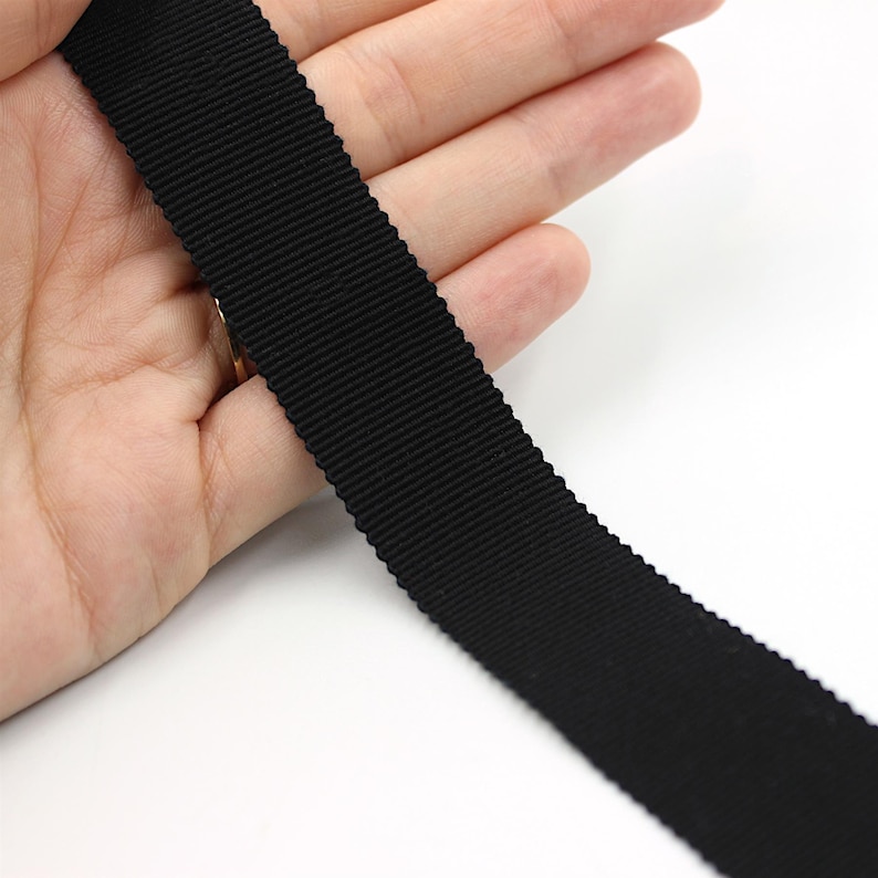 Cotton Petersham Ribbon x 1m - 5436