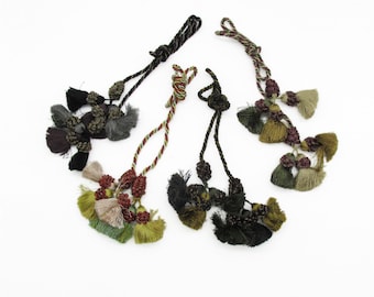 Cord with Triple Tassel at Each End - 72cm - 9679