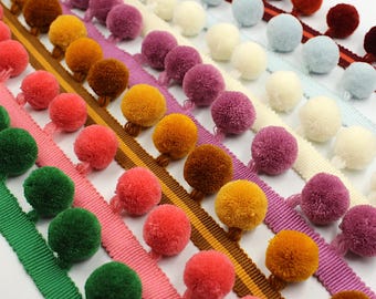 Pom-Pom Fringe Braid - 45mm - by the metre - 5521