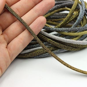 Metallic Braided Cord 4mm x1m - 7350