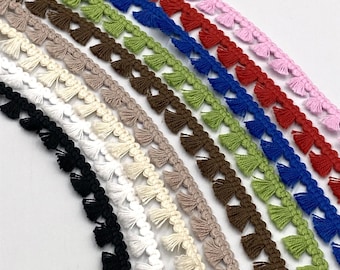Cotton Tassel Fringe Braid - 10mm - by the metre - 6341