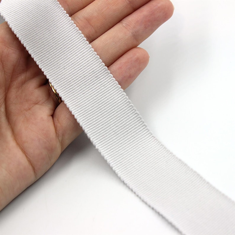Cotton Petersham Ribbon x 1m - 5436