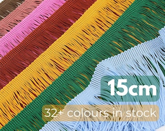 Chainette Cut Fringe Acetate - 15cm - by the metre - 9540-15cm