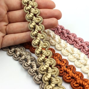 Treccia Gimp con centro in rayon lucido 22 mm x 1 m - 8434