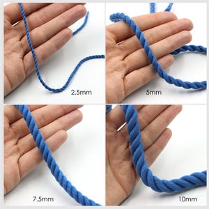 Cotton Chunky Twisted Cord x 1m - 9869