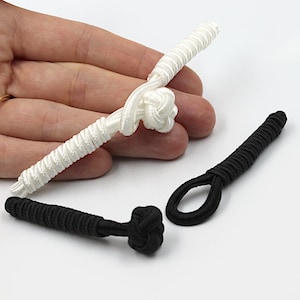 Tresse torsadée avec nœud fermé 11 cm - 5354