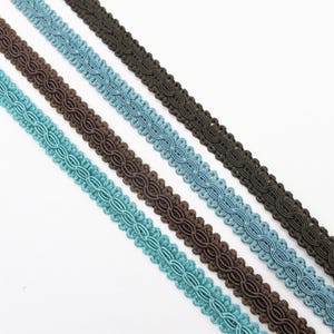 Vintage Gimp Braid with Chain Design - 10mm - by the metre - 4514