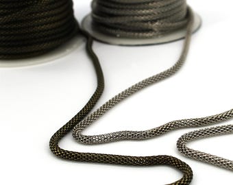 Steel Tubular Chain - 3mm - by the metre - 6374
