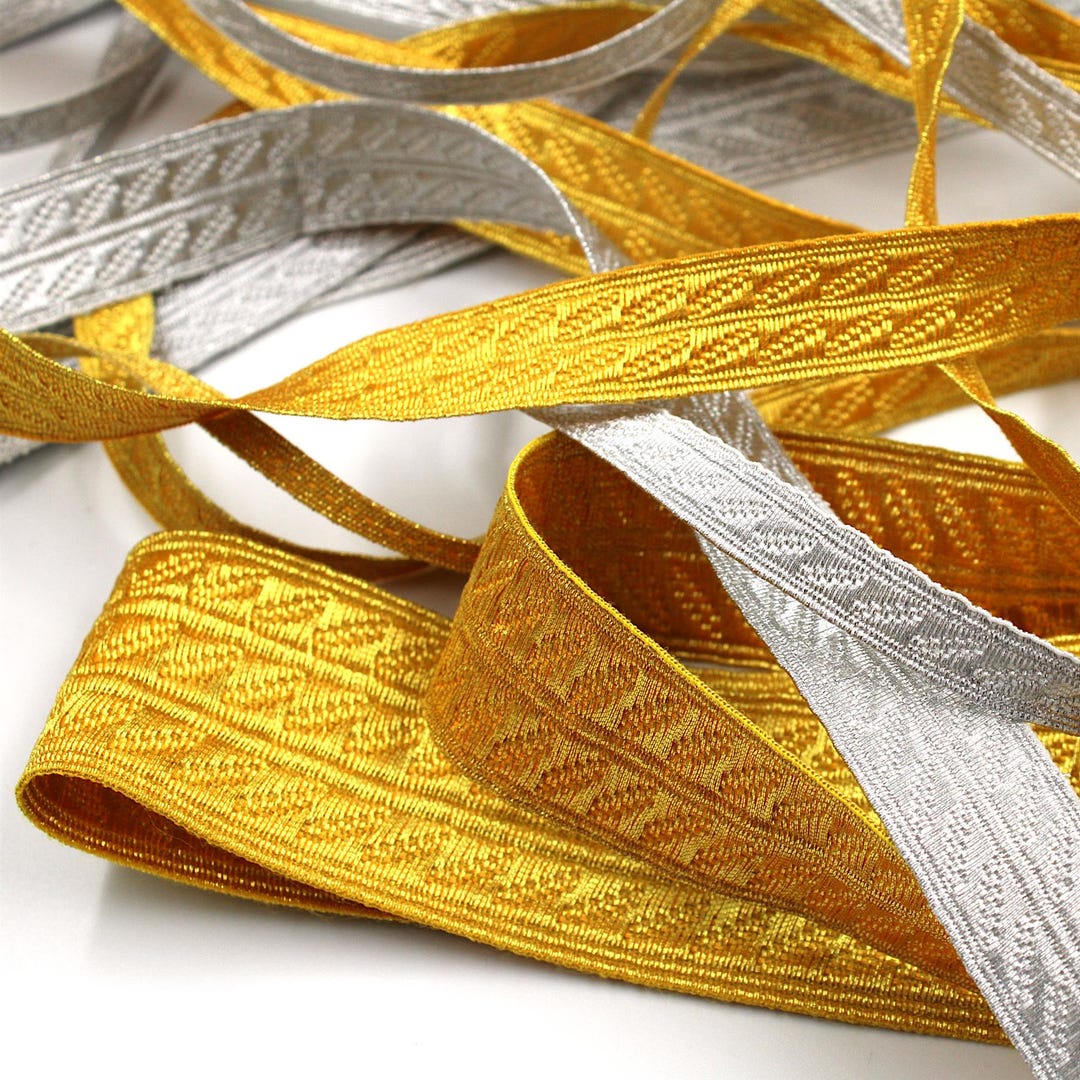 Metallic Rope Braid Metallic Braid With Embossed Row Design X 1m - 7548 - Etsy