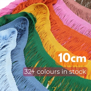 Kettelrand Fransen Acetat - 10 cm x 1 m - 9540