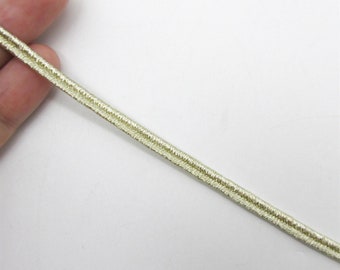 Tresse Russie métallisée platine 4 mm 6156