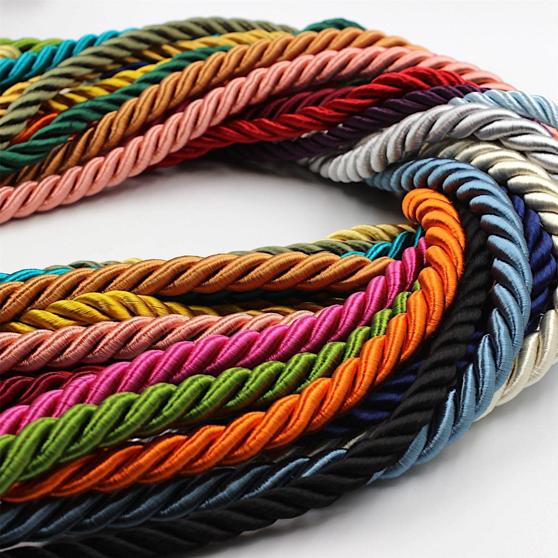 Silky Twisted Decorative Cord by the Meter