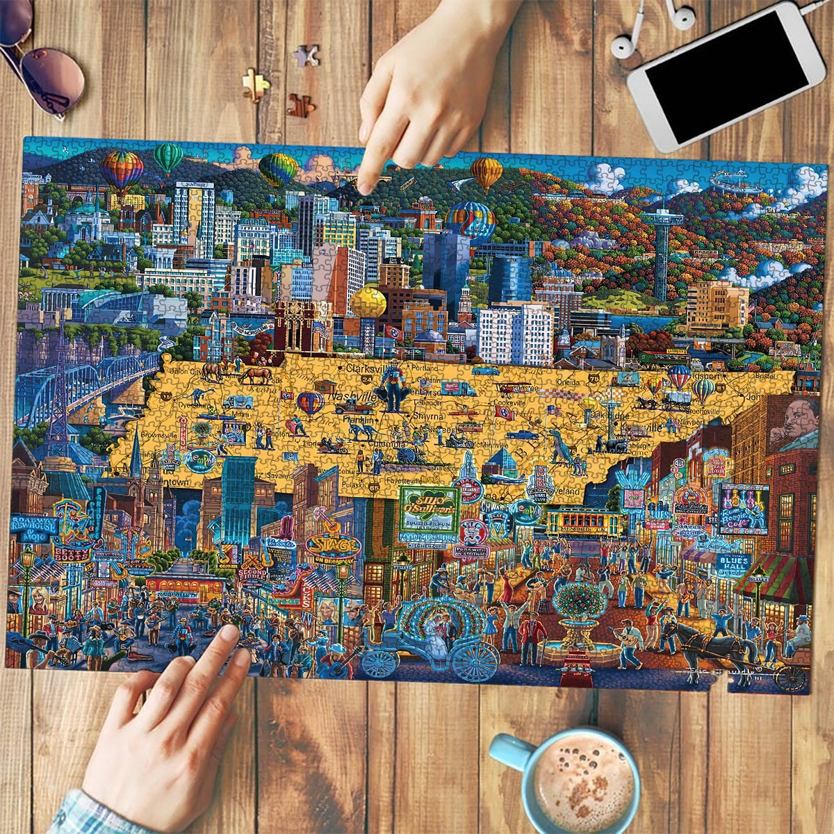 The Best Of Tennessee Jigsaw Puzzle/ Jigsaw Puzzles for adults Etsy