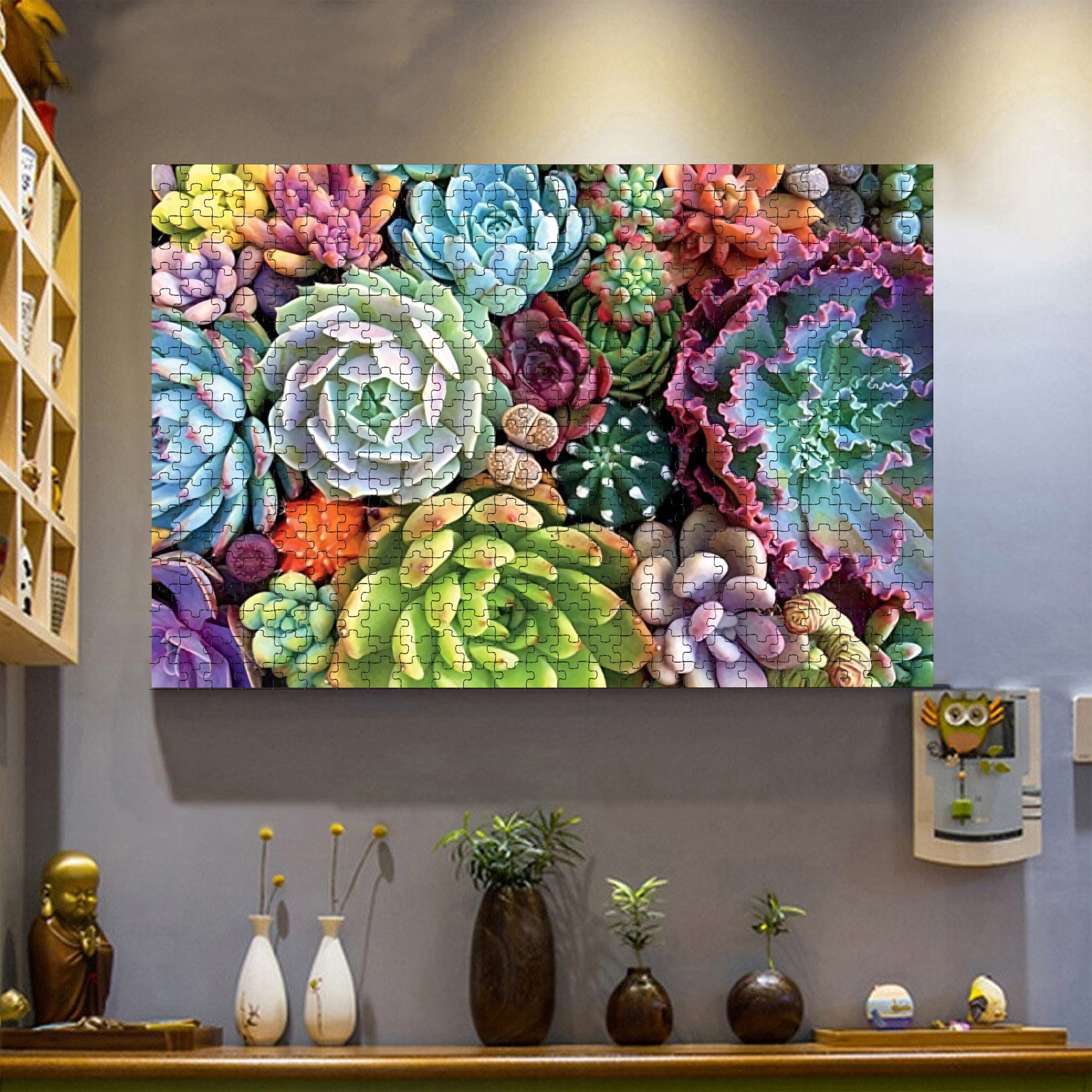 Succulent Garden 1000 piece Jigsaw Puzzle Succulent Puzzle Etsy