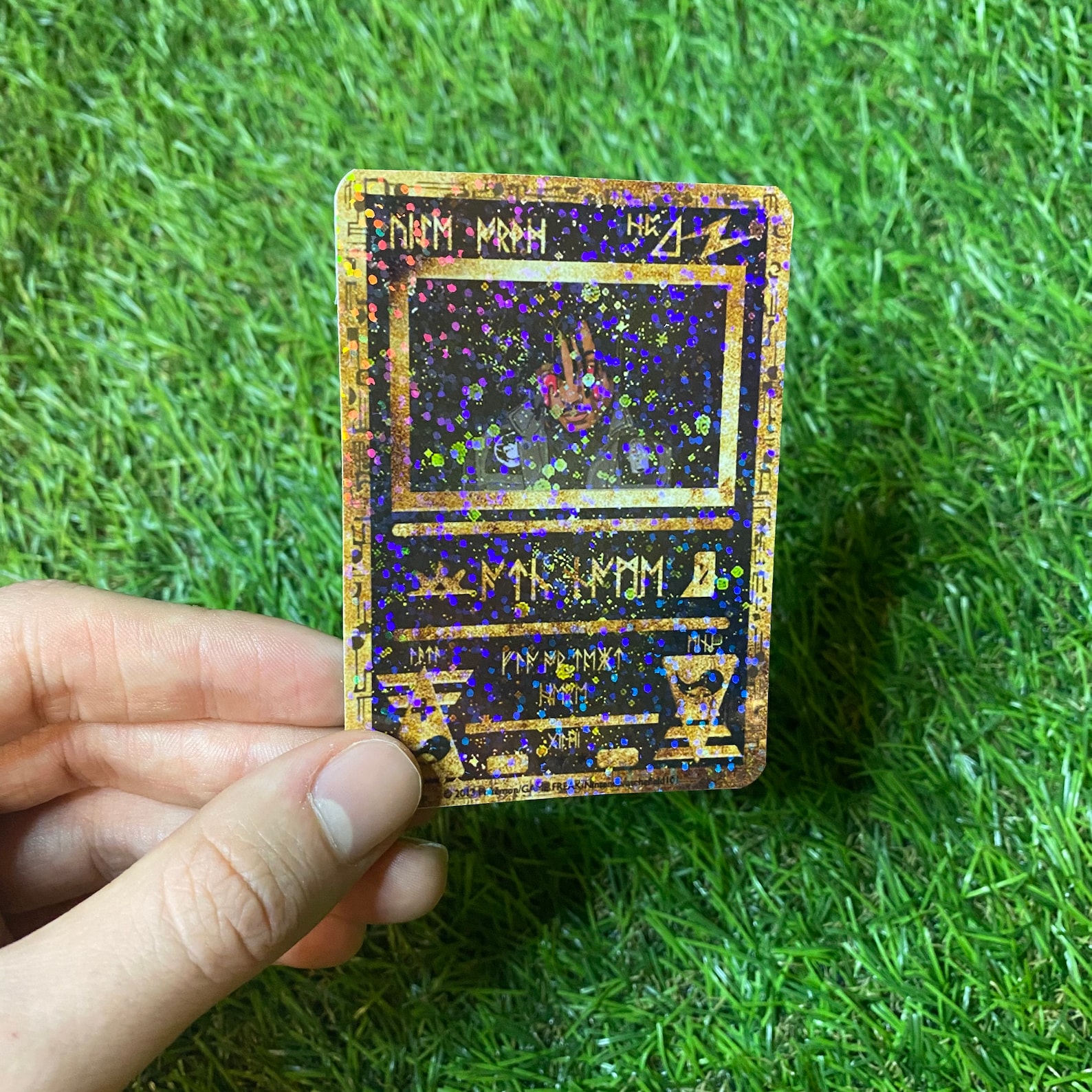 Juice Wrld Custom Ancient Pokemon Card. Holographic card