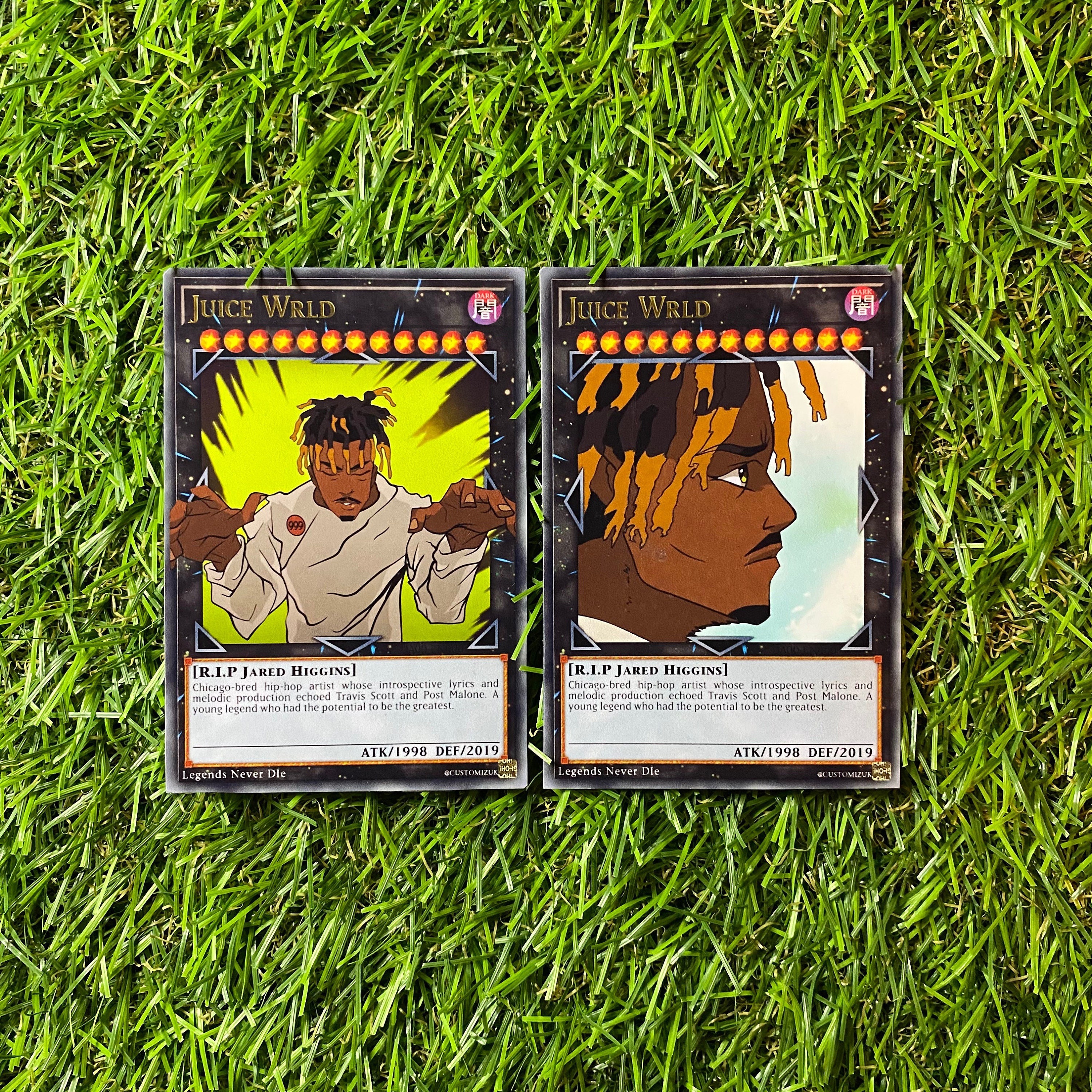 Custom Anime Style Juice Wrld Yu Gi Oh Cards Rapper Inspired Etsy