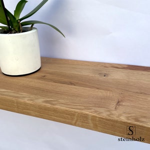 Wall board wild oak, floating oak, solid wood, made-to-measure, solid, oiled shelf, many sizes available, including custom-made products image 4