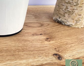 Oak window sill with natural tree edge - custom-made, durable & oiled. Perfect for plants, books and decorations.