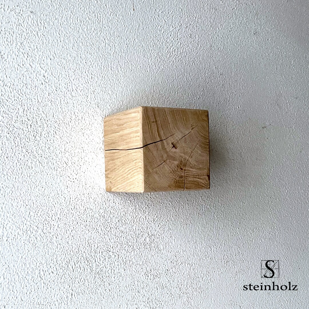 Cube Shelf Oak Shelf Made of Beams, Floating Oak Wood Color Choice Wooden Beam Shelf Beam Etsy