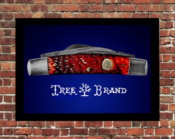 Boker Tree Brand Congress Knife Art Print, Man Cave Decor (Digital Download)