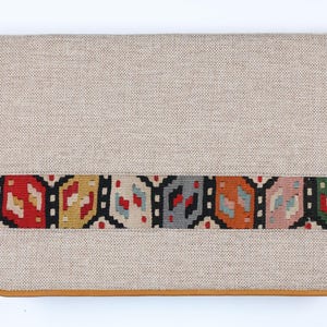 Laptop case Serbin kilim detail, Stylish 14 inch laptop sleeve, Protective laptop cover bag, Laptop carrying case, Laptop office accessory