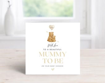 Personalised Baby Shower card | Mummy to be | First time Mum | Keepsake | Baby Shower