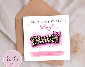 Dlash Birthday Card | Beauty salon | Personalised Card