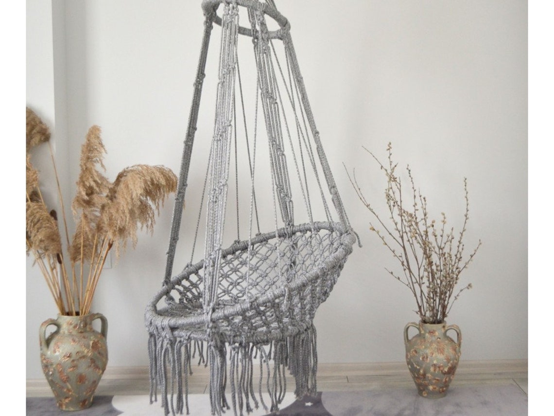 Bahçe salıncağı Boho tarzı romantik hamak sandalye Asılı Etsy