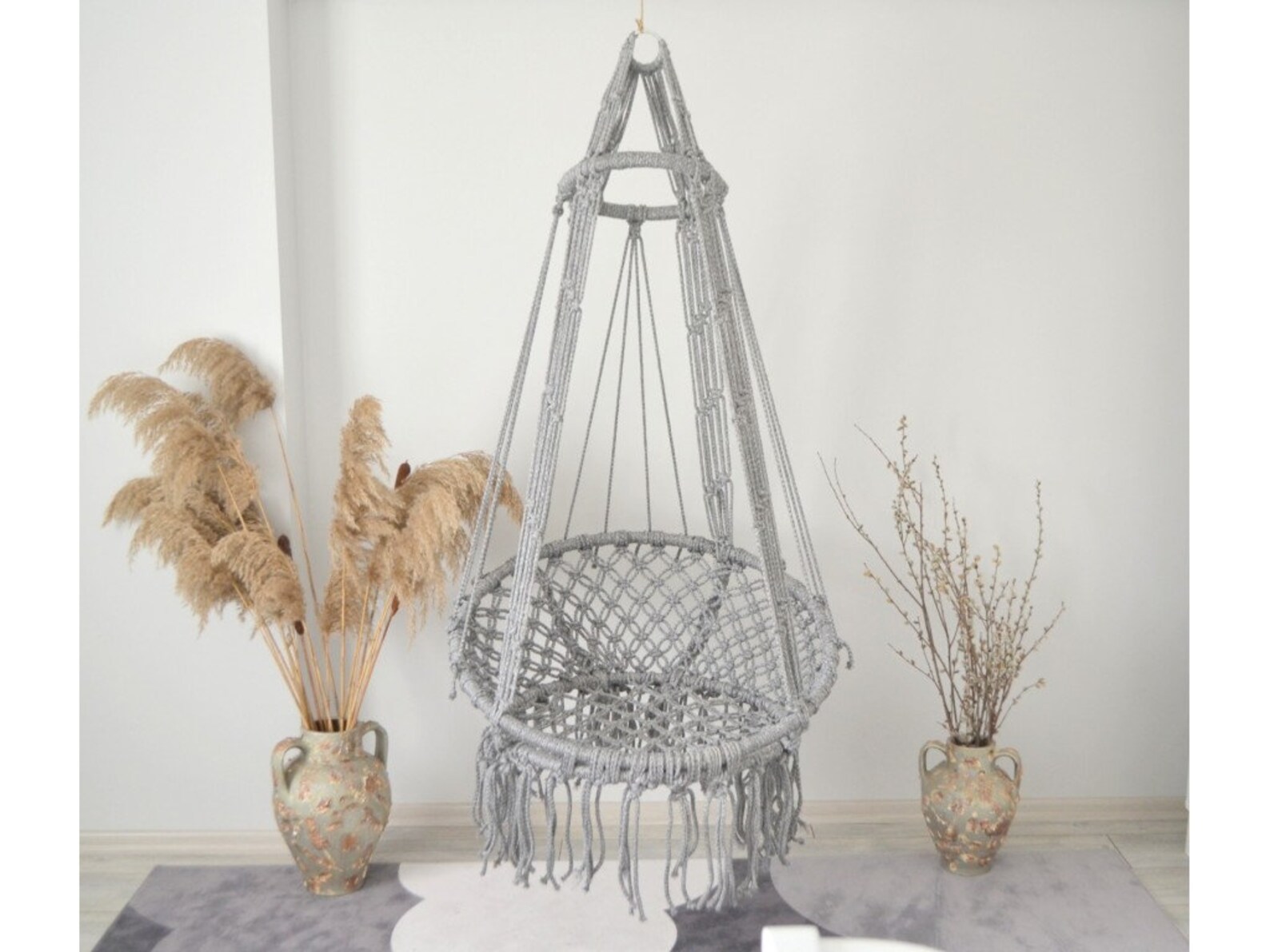 Bahçe salıncağı Boho tarzı romantik hamak sandalye Asılı Bahçe salıncağı Boho tarzı romantik hamak sandalye Asılı