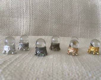 Miniature 24th scale Crystal ball, dollhouse gazing ball for fortune teller.