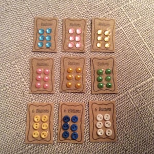 Présentoirs à boutons pour maison de poupée, accessoires de couture miniatures, couture à l'échelle 1/12