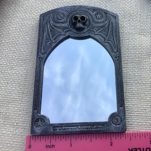 Miniature mirror, haunted house mirror, Miniature 12th scale gothic style looking glass