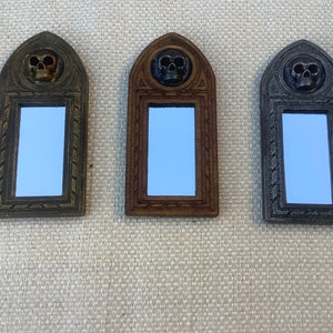 Doll house Miniature mirror, haunted house mirror, Miniature 12th scale gothic style looking glass