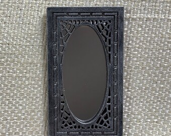 Doll house Miniature mirror, haunted house mirror, Miniature 12th scale gothic style looking glass