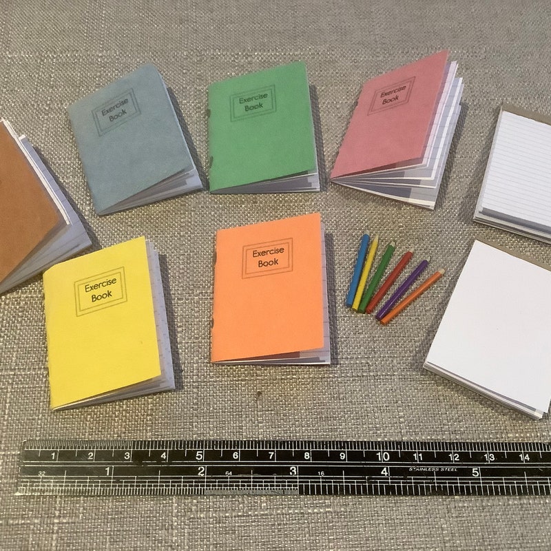 Miniature 1/6 Scale Books - Etsy