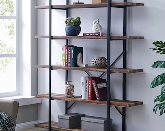 Wooden Bookshelf Etsy